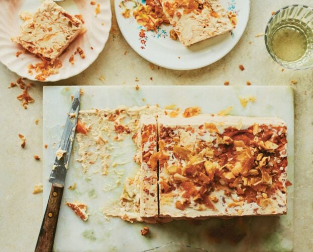 Baklava ricotta semifreddo