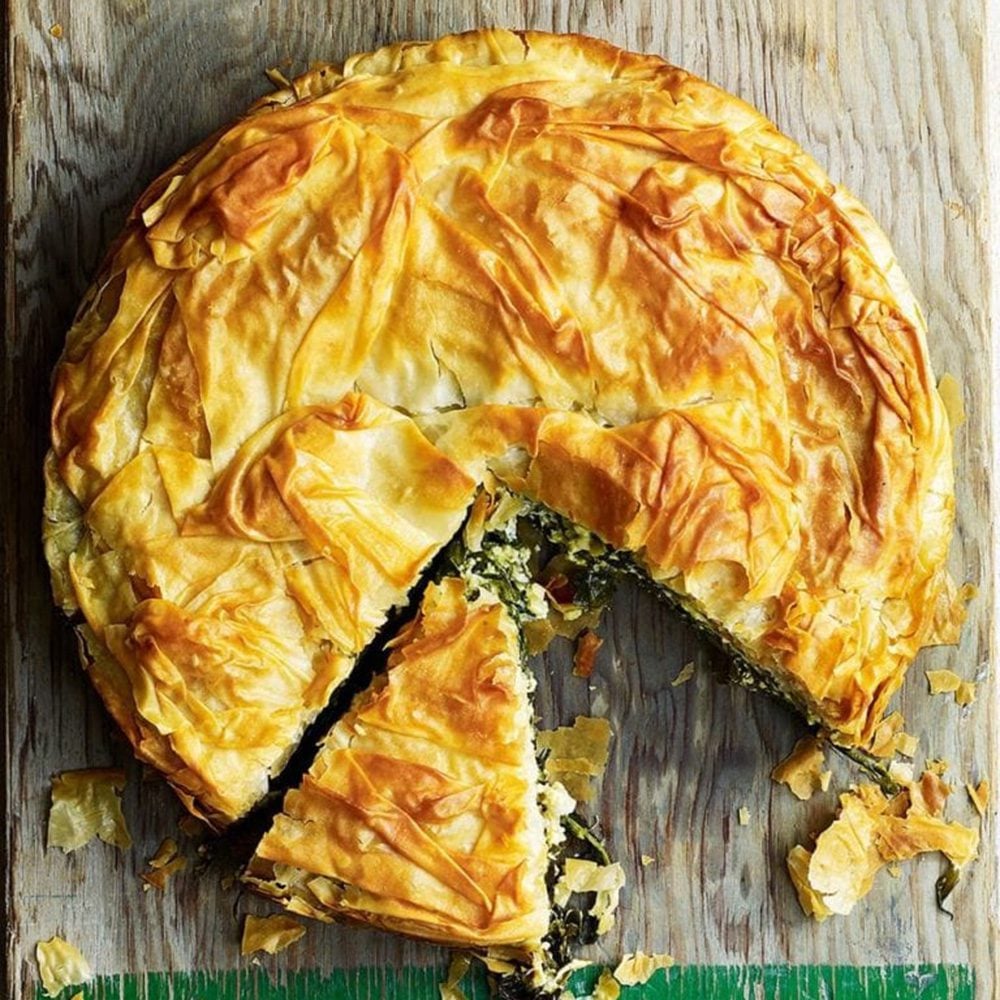 Wild garlic pie