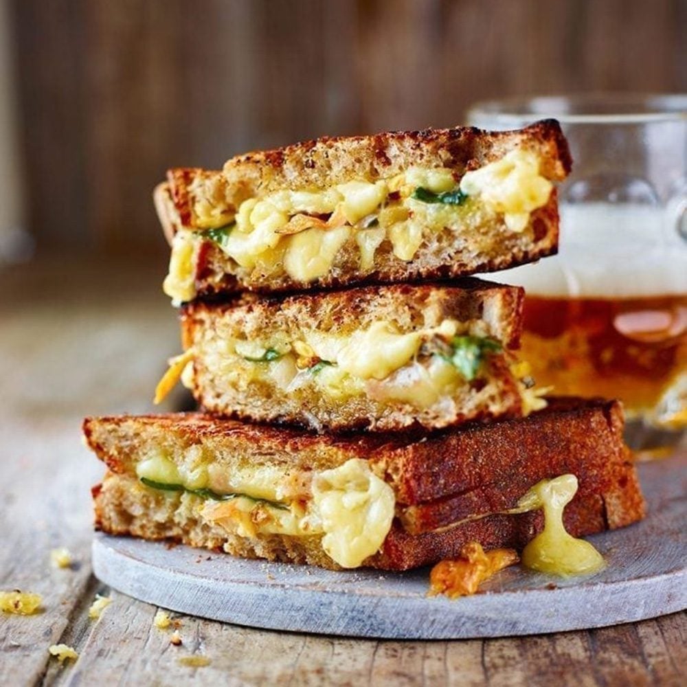 Wild garlic toastie