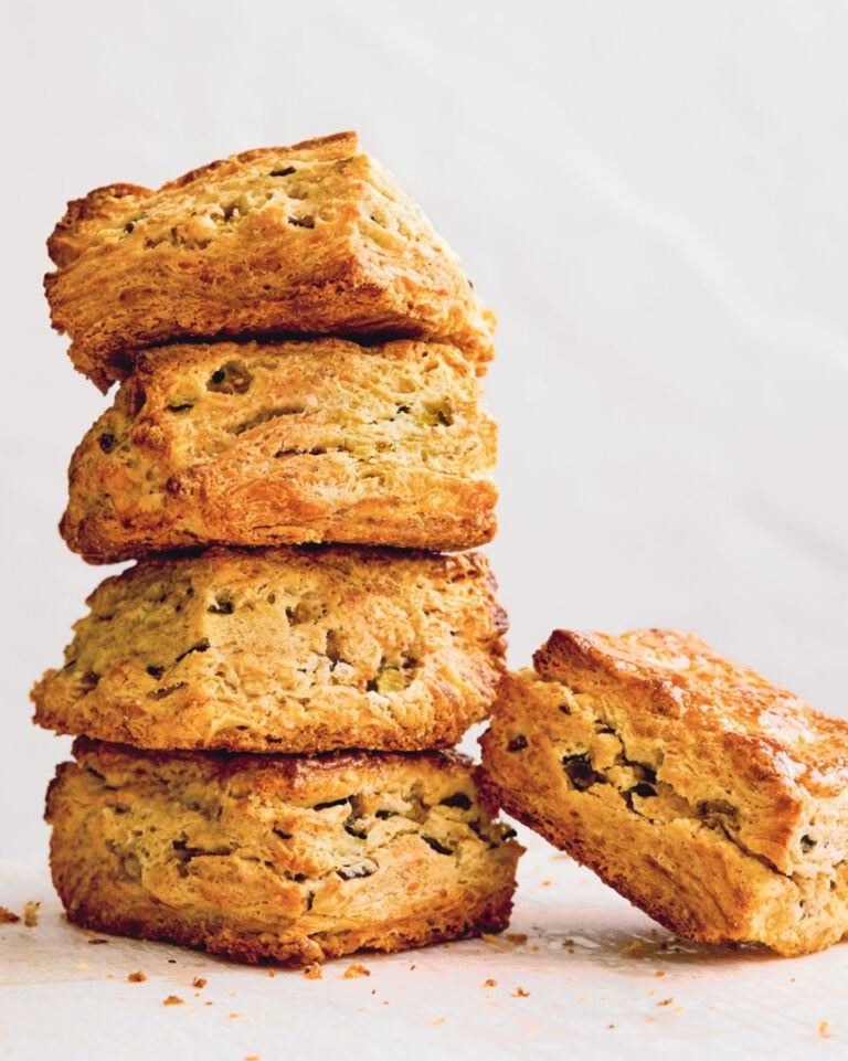 Nicola Lamb’s flaky cheese and pickle scones
