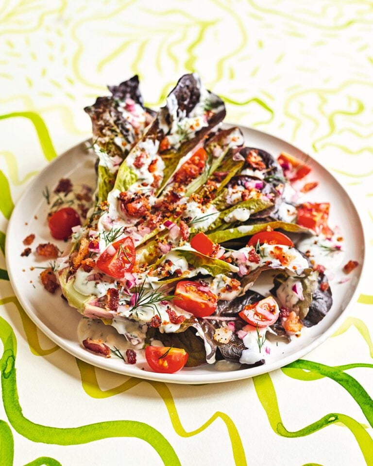 Cos wedge salad