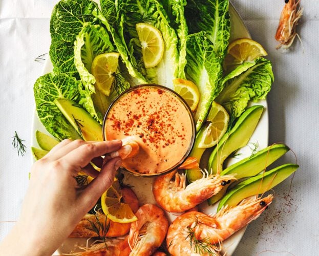 Prawn cocktail platter