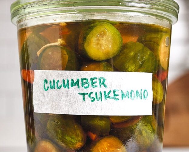 Cucumber tsukemono