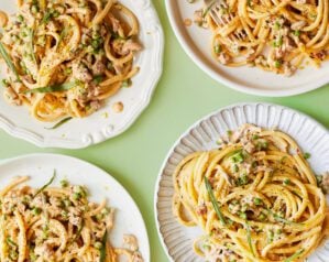 Bucatini with chorizo
