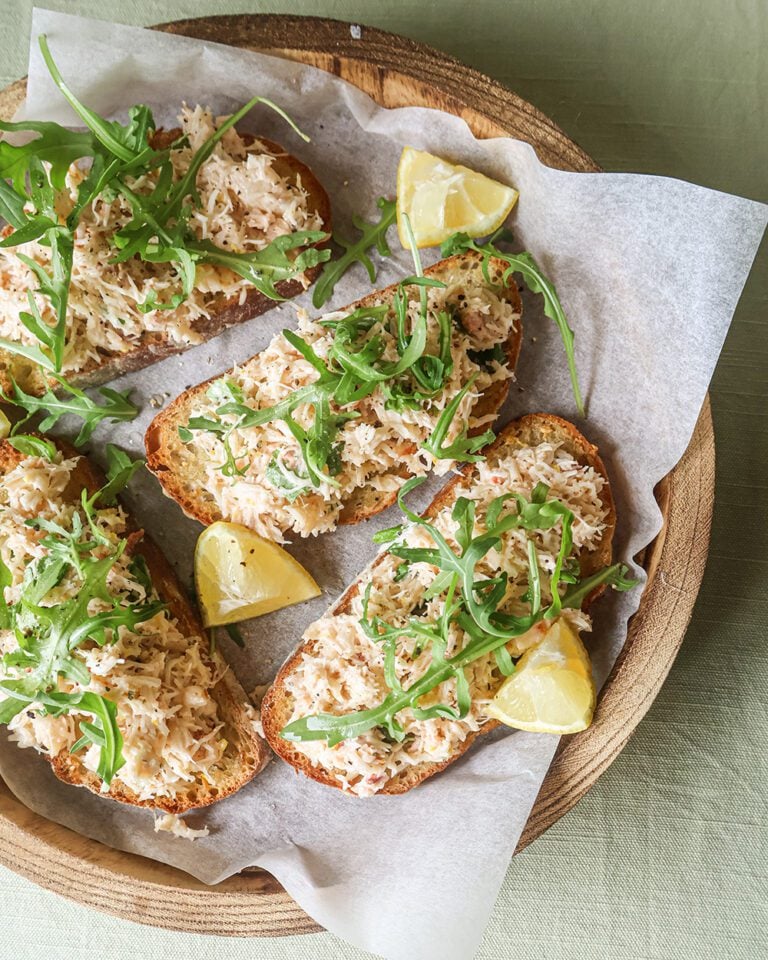 Emily Scott’s Cornish crab, toast and mayo