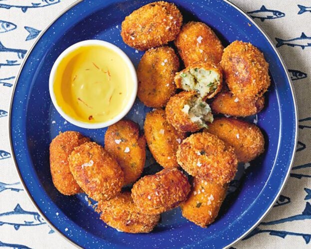 Fish scrap croquettes