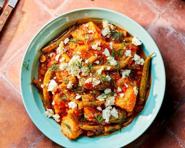 Greek-style green bean and potato stew