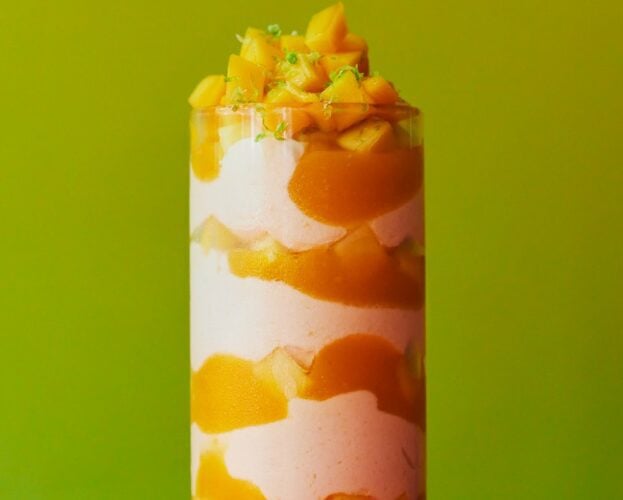 Easy mango mousse