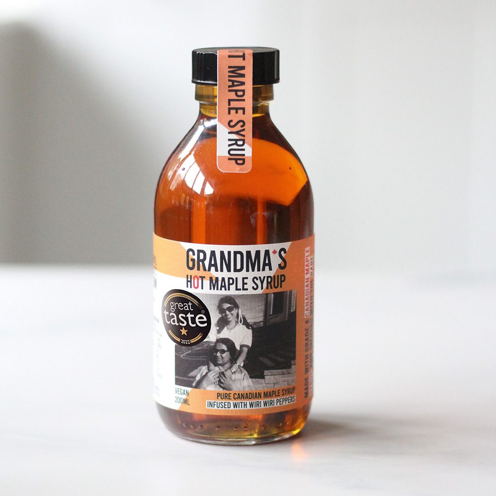 Hot maple syrup 