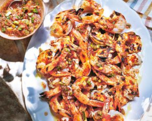Kerkennah-style grilled prawns