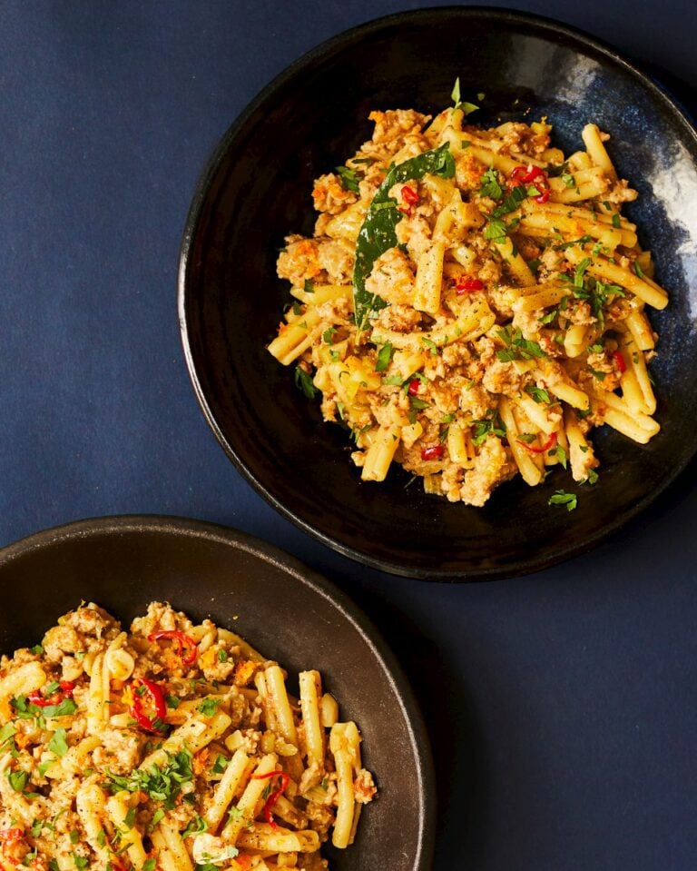 Sausage ragù with fennel and orange