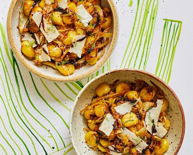 Caramelised fennel gnocchi