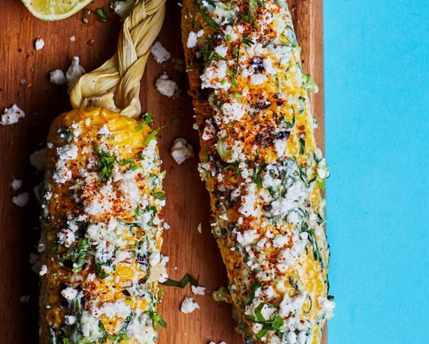 Elotes (Mexican-style street corn)