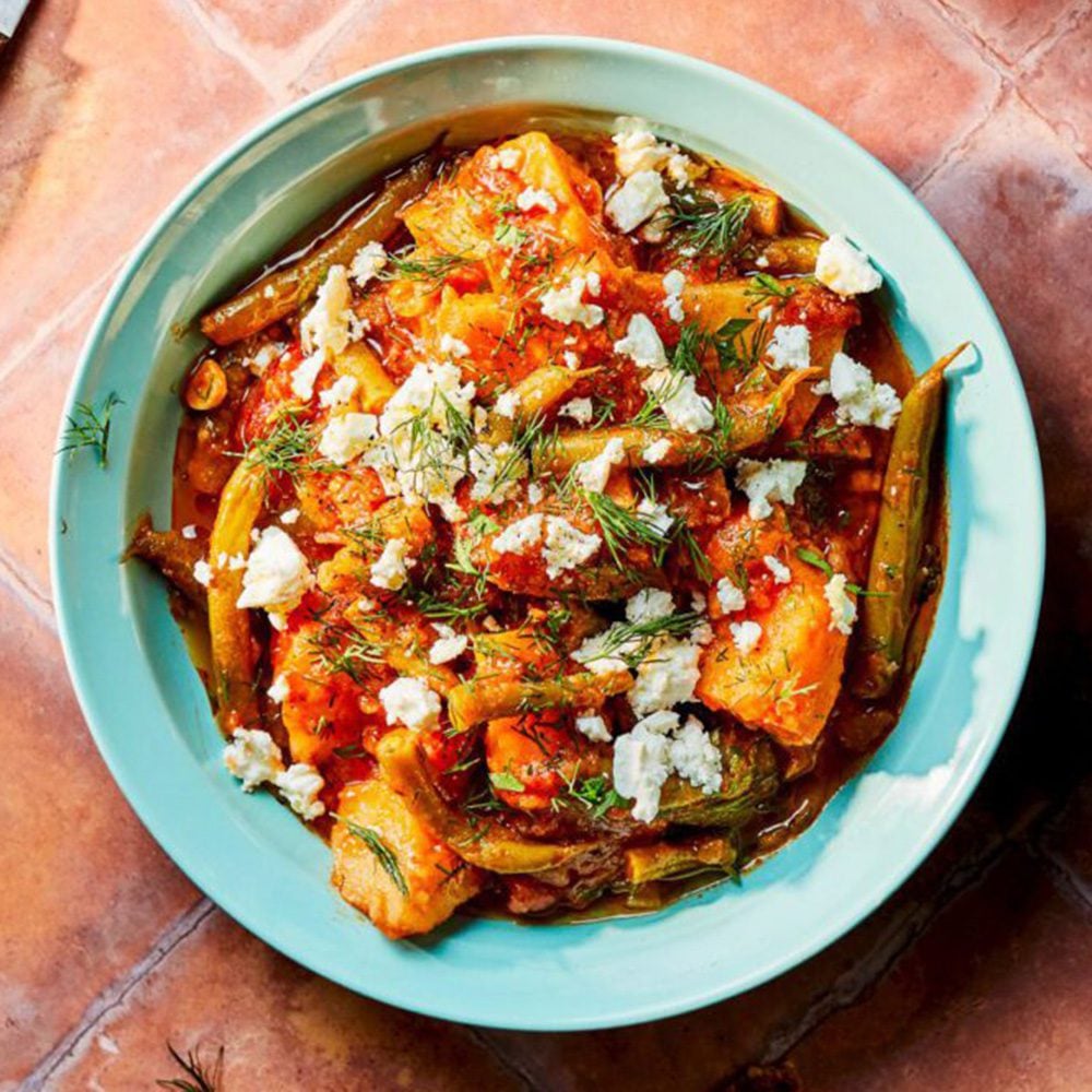 Greek-style green bean and potato stew