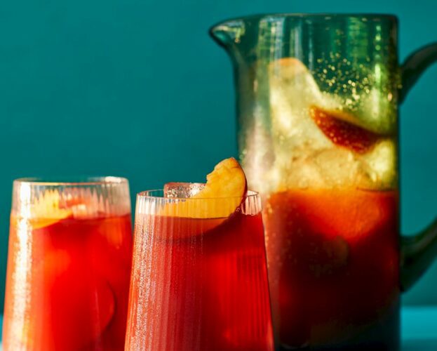 Peach iced tea