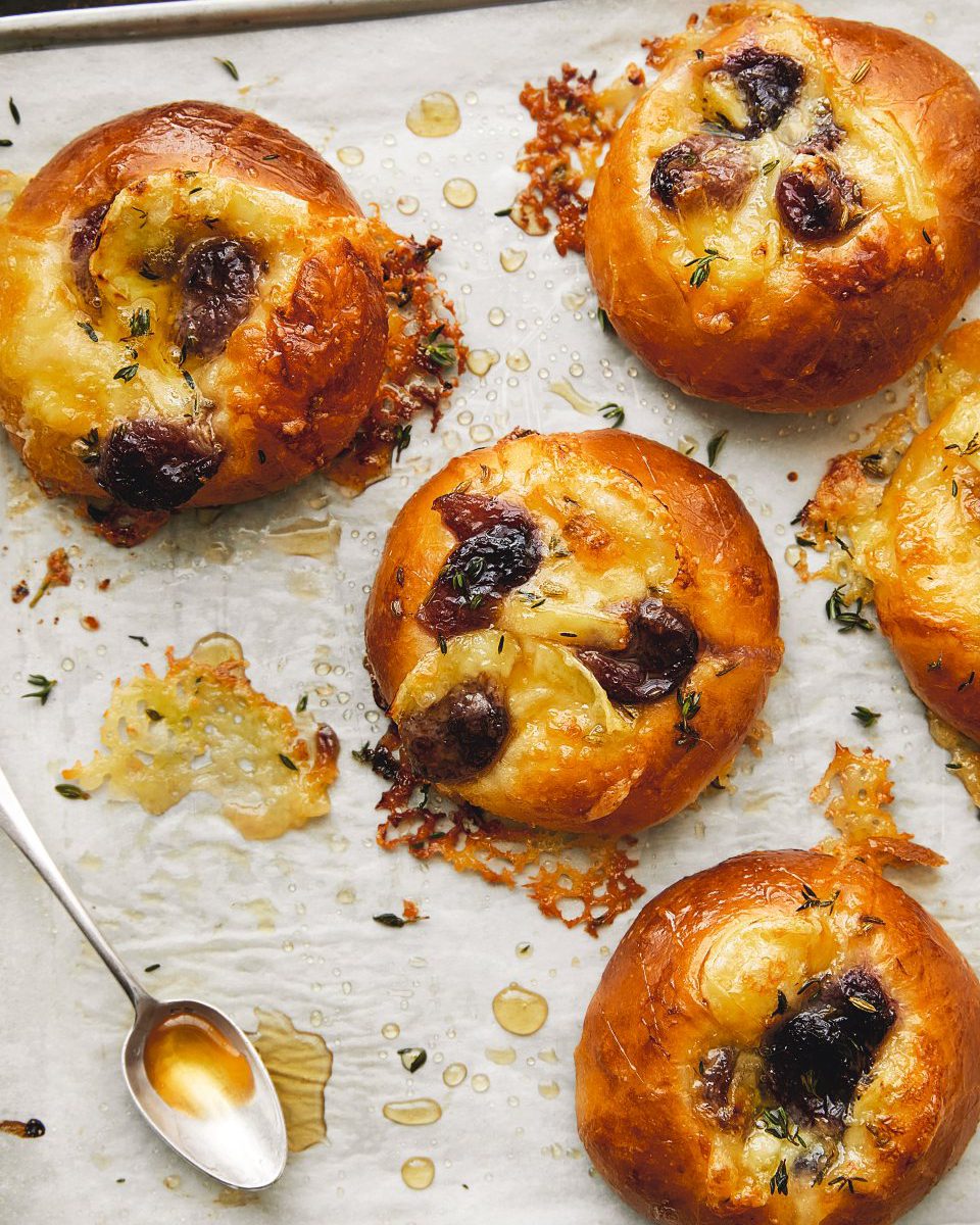 Nicola Lamb's olive oil brioche with brie - delicious. magazine