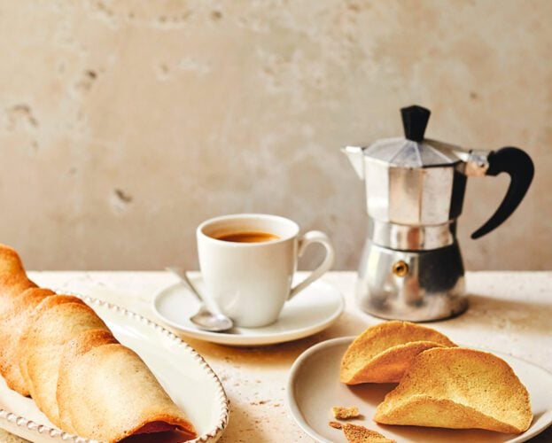 Tegole (Italian almond and hazelnut biscuits)