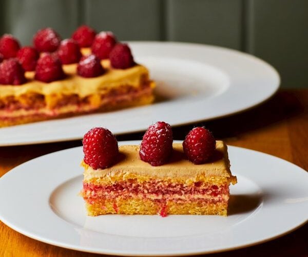 Theo Randall’s torta sacripantina (cherry and raspberry genoise)