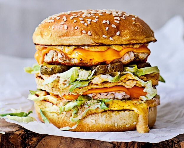 Turkey smash burgers