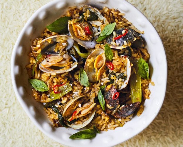 Clam and lemongrass fried rice