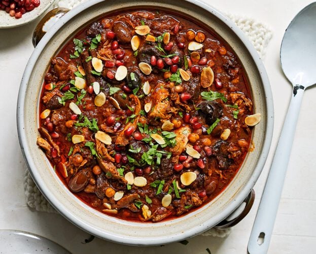 Duck and prune tagine
