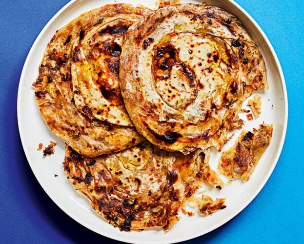 French onion pancakes