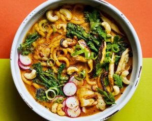 Mushroom stroganoff ramen
