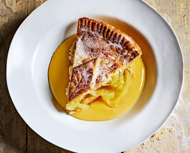 Rick Stein's double-crust apple pie with a touch of cinnamon
