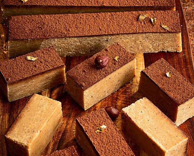 Hazelnut cocoa burfi