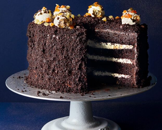 Chocolate orange blackout cake