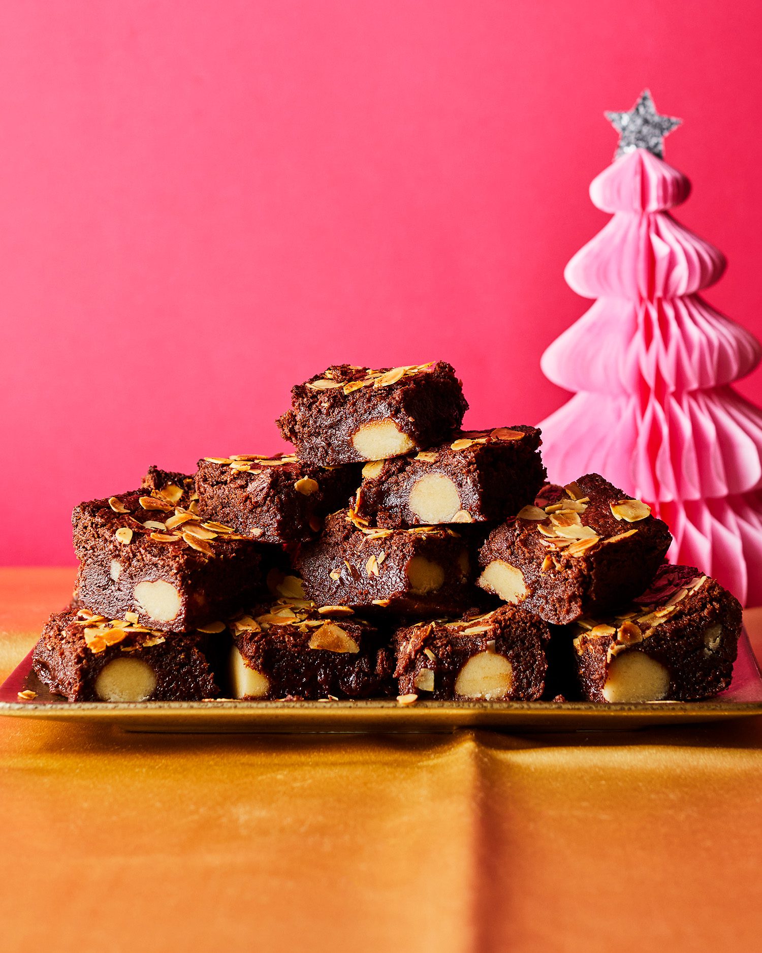 Air fryer marzipan chocolate brownies delicious. magazine