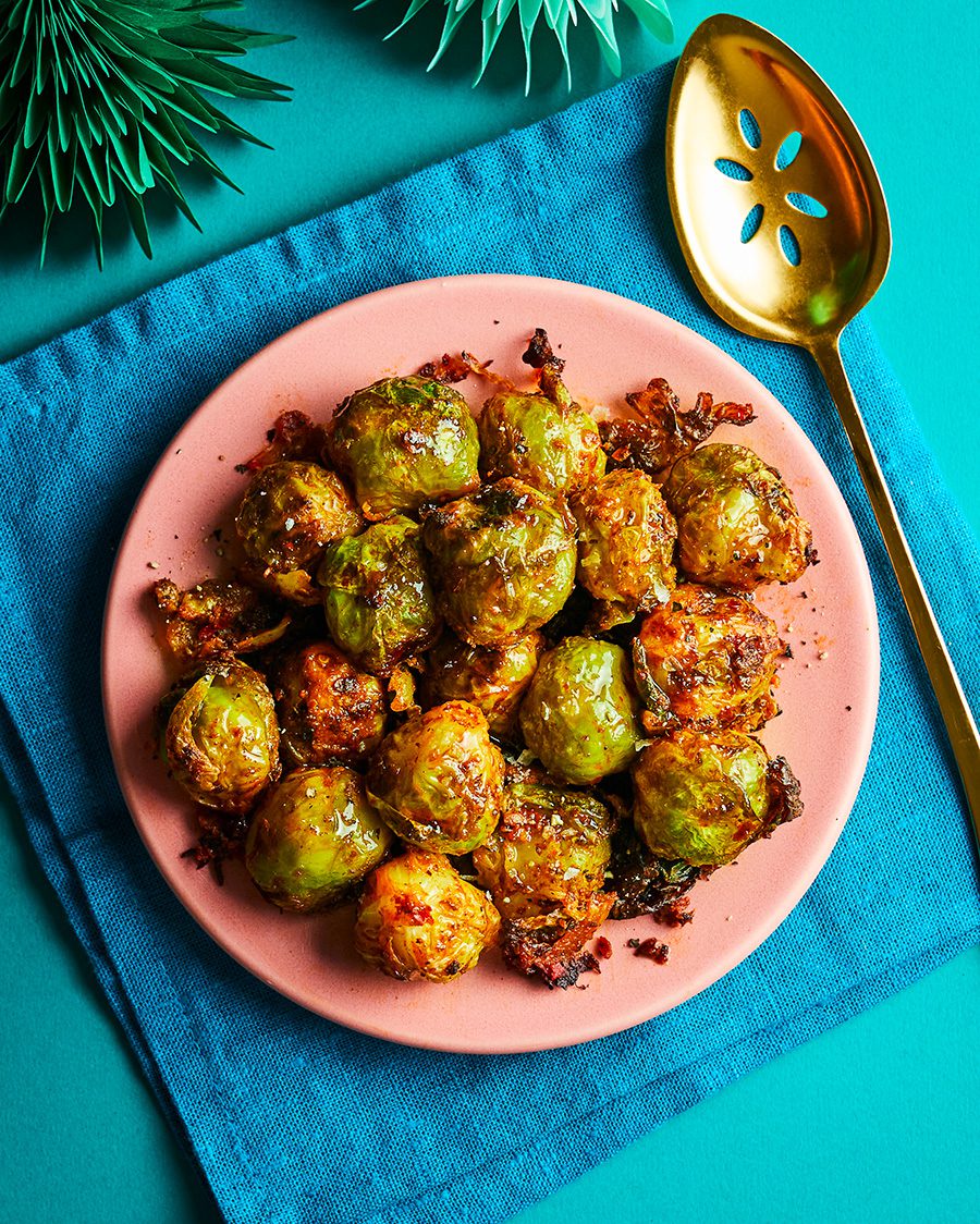Air fryer crispy ’nduja sprouts delicious. magazine
