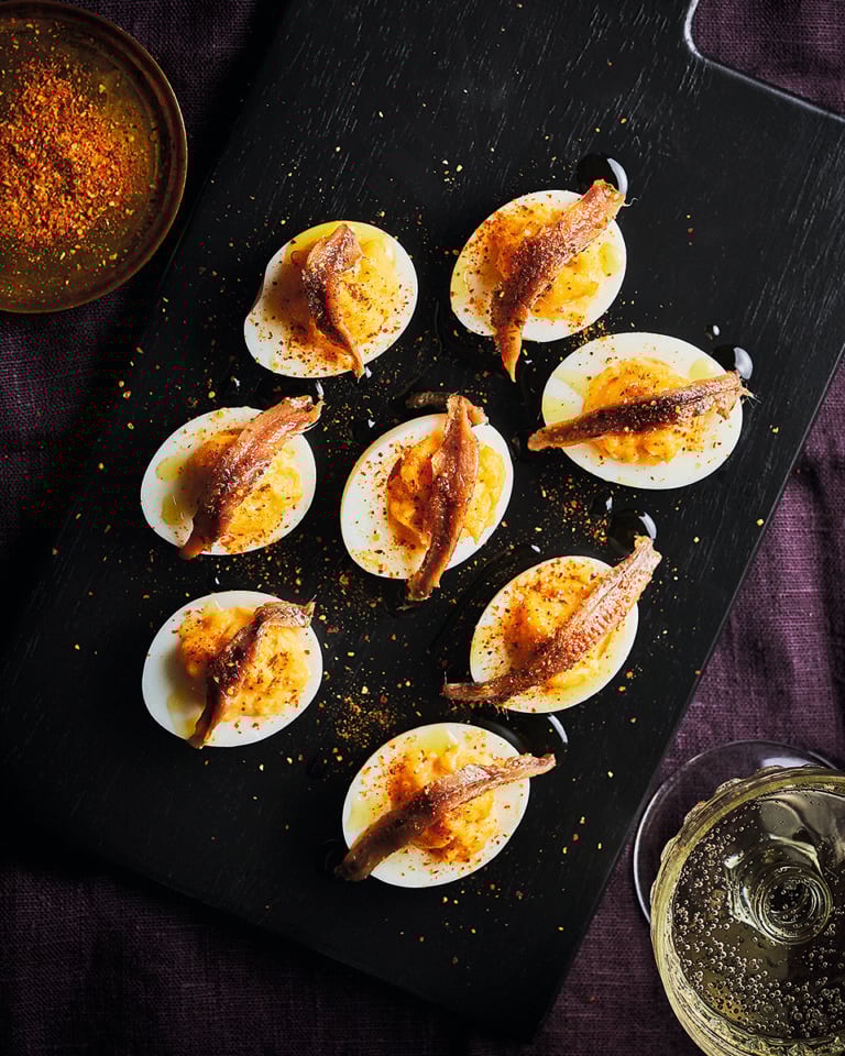 José Pizarro’s huevos rellenos (Spanish-style devilled eggs)