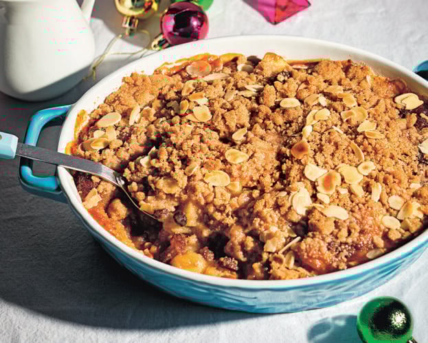 Mince pie apple crumble