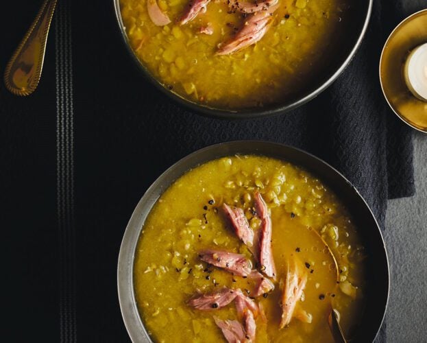 Nigella Lawson’s pea and ham hock soup