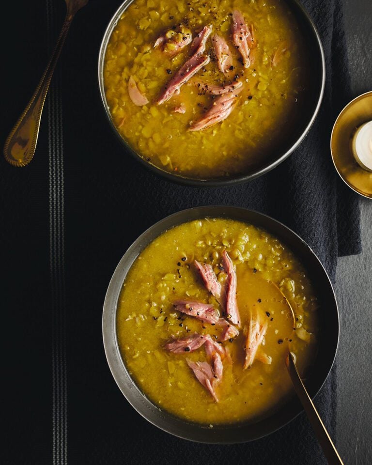 Nigella Lawson’s pea and ham hock soup