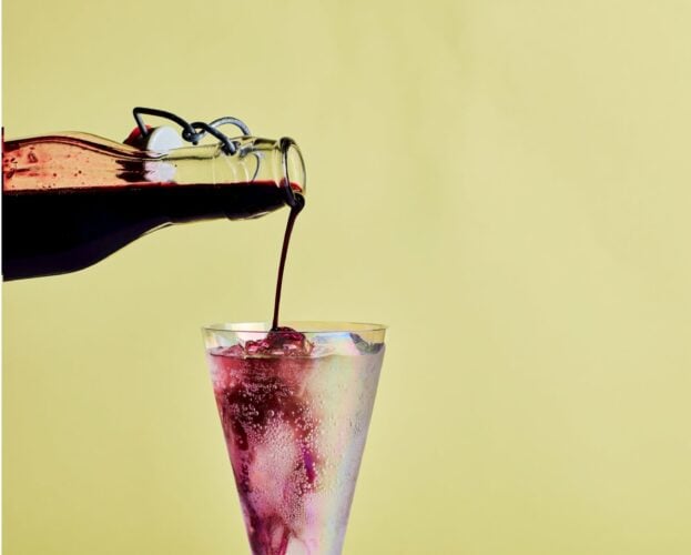 Homemade fruit soda
