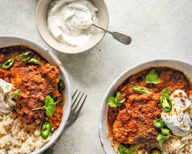 The Hairy Bikers' chicken dhansak curry