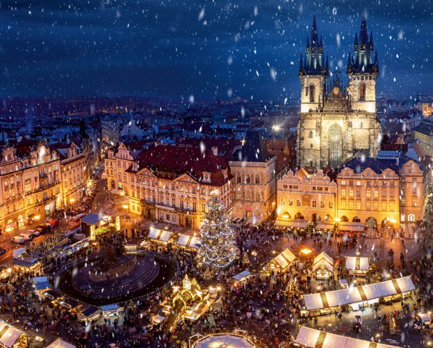 Prague Christmas Market in Old Town Square.