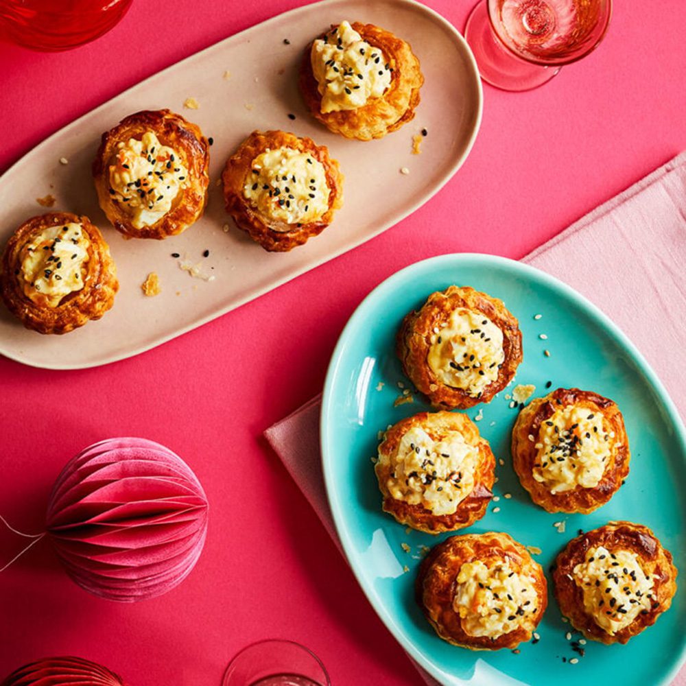 Air fryer egg canapes