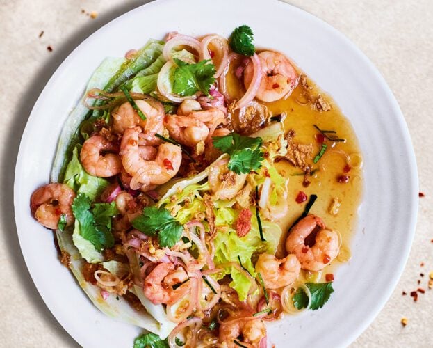 Thai prawn salad (Pla goong)