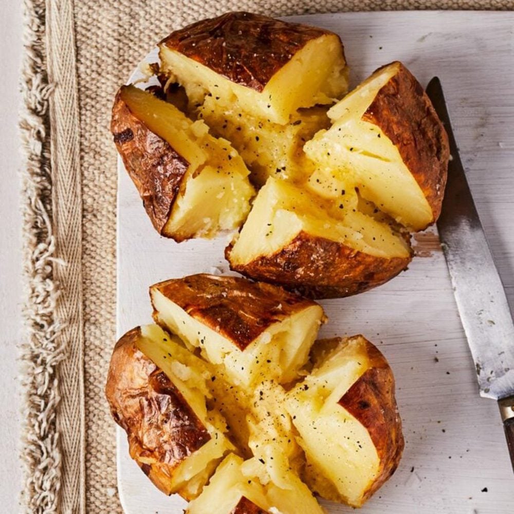 Air fryer jacket baked potato