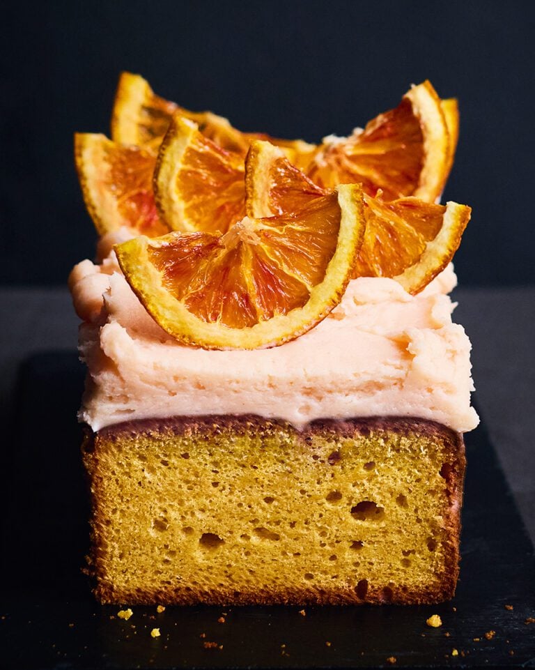 Blood orange loaf cake