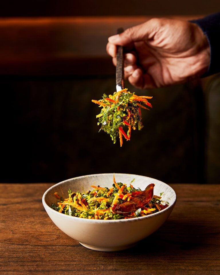 Sri Lankan kale and carrot mallung