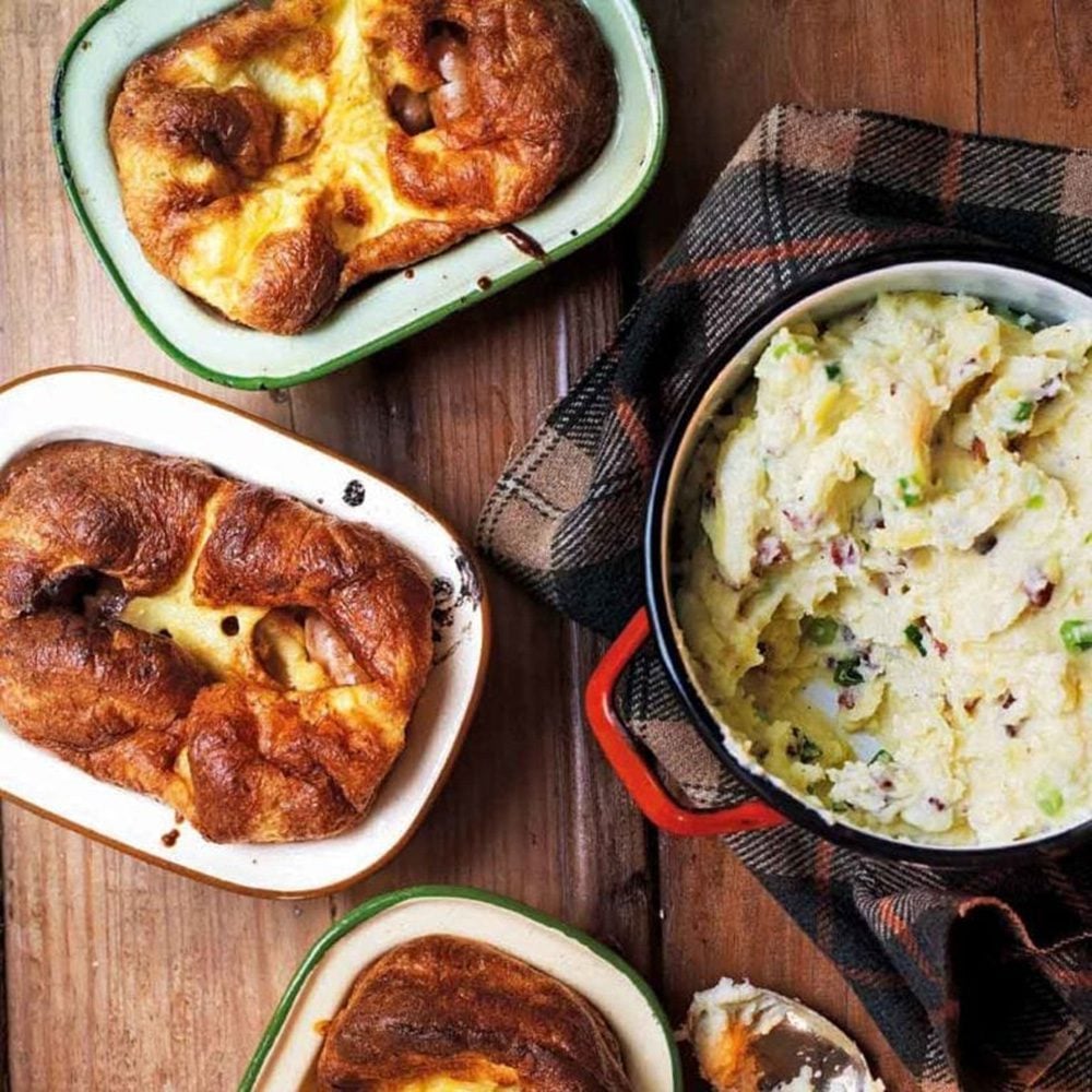 Individual honey and mustard toad in the hole