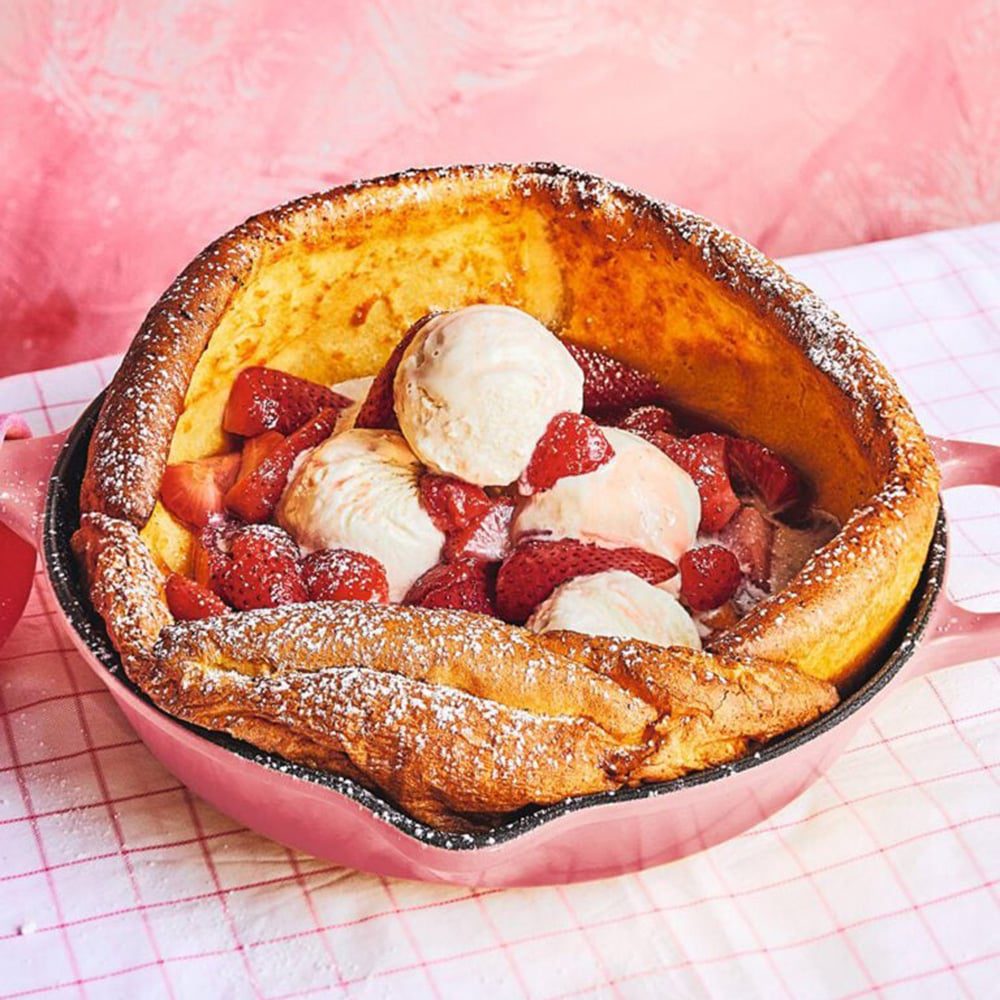 Strawberry dutch baby