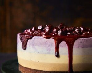 BLueberry latte cheesecake
