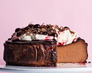 Basque forest cheesecake