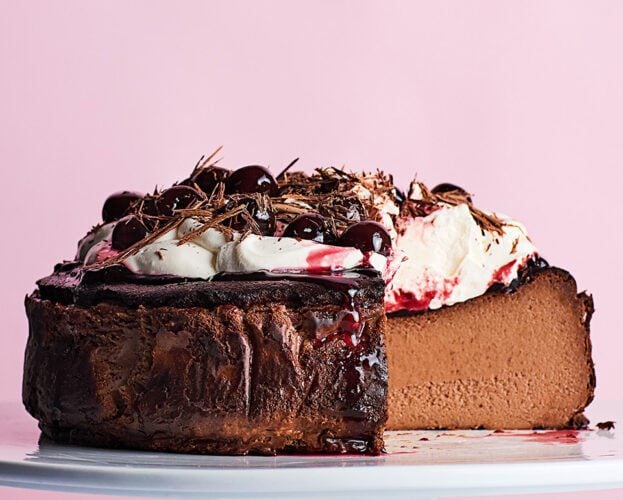 Basque forest cheesecake
