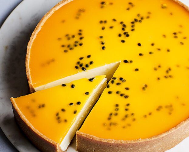 Passion fruit tart no-bake cheesecake